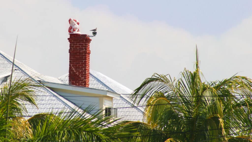 Key West Christmas - Santa On The Chimney