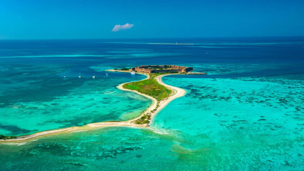 Secluded Beached In Dry Tortugas National Park, Florida