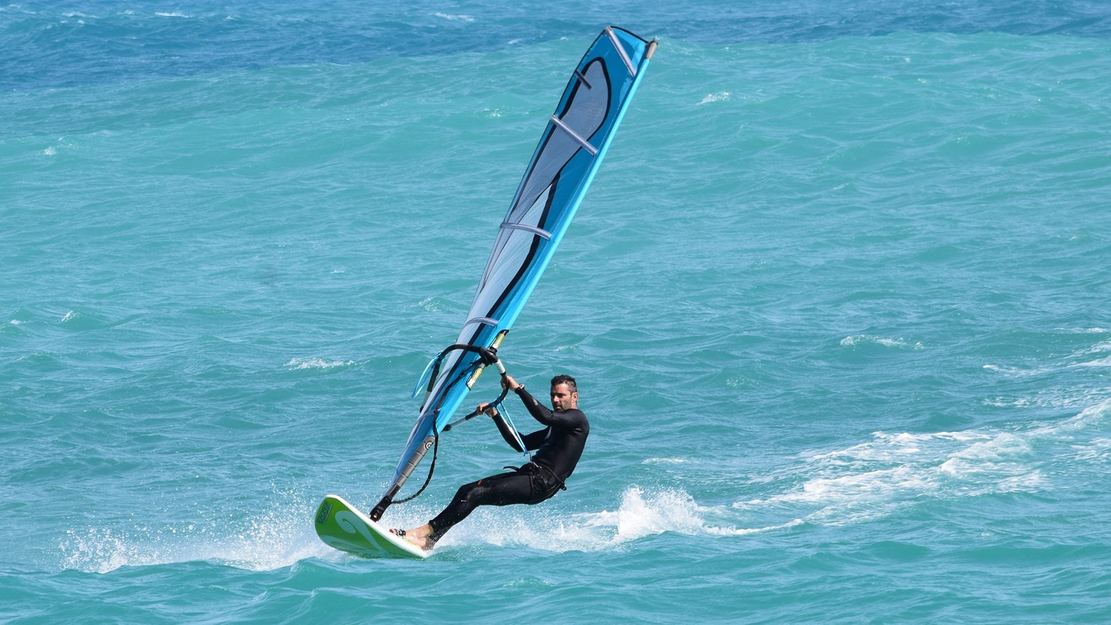 Windsurfing In Key West In The Gulf Of Mexico