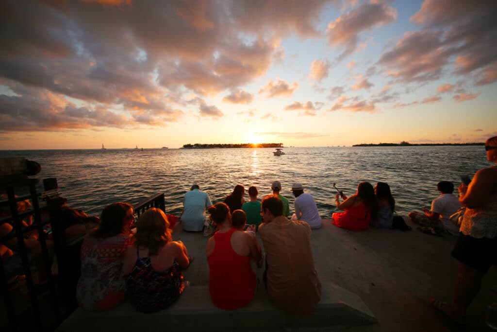 Sunset Celebration In Mallory Square